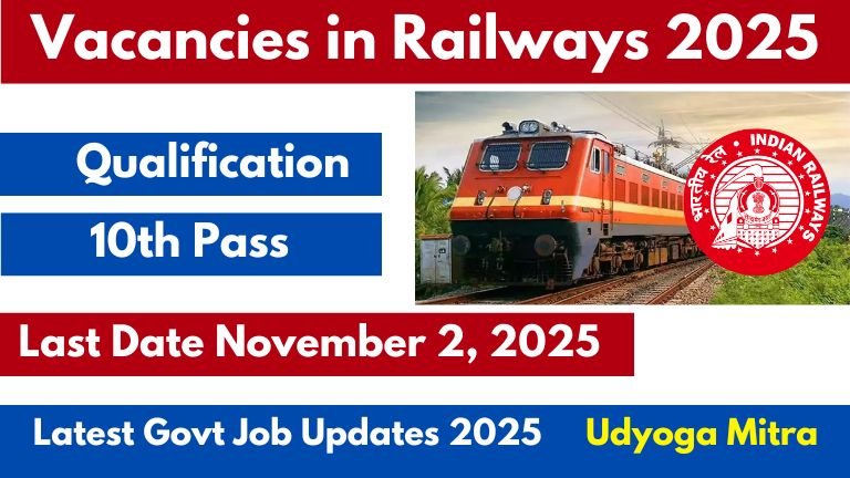 Vacancies in Railways 2025
